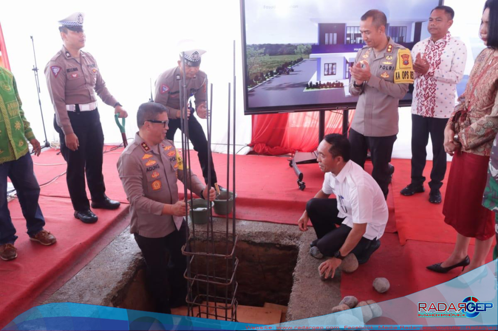 Kapolda Sumut Letakan Batu Pertama Pembangunan Gedung Satlantas Polres Serdang Bedagai